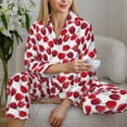 thumbnail image 6 of Lsque Tulips Flowers Pattern Long Sleeve Pajama Set for Women - Soft 2-Piece Sleepwear and Loungewear Set with Pockets, Comfy Nightwear-XX-Large, 6 of 7