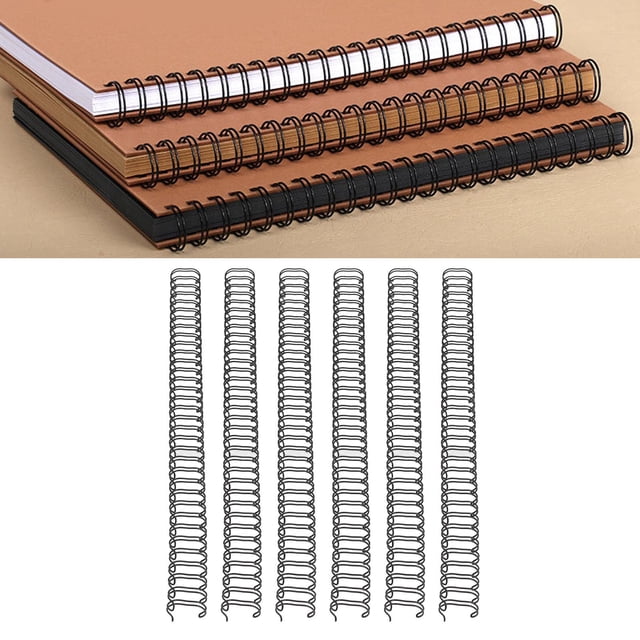 Metal Wire Binding Rings, Strong and Stylish Design, for Presentation, Reports, Projects, 100 Sheets Capacity, Nylon Coated Iron, 12.7mm, 34 Loops, A4