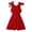 dress 47#Red, variant on oqasdz Dresses for Girls Tie Strap High Waist Pleated Solid Color Princess Sundress for Kids Lightweight Holiday Outdoor Summer Dress
