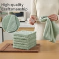 thumbnail image 3 of Jessy Home 12 Pack Light Green Washcloths for Bathroom 13"x13" Ultra Soft Hand Face Towels, 3 of 9