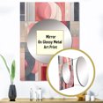 thumbnail image 3 of Designart "Transcendent Angles in Pink IV" Abstract Shapes Mirror Wall Decor - Modern Pink Abstract Mirror Wall Art For Entryway - 40" x 30" Inch, 3 of 5