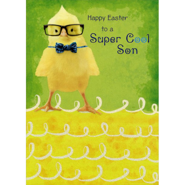 Happy Easter Son Images Designer Greetings Super Cool Son Juvenile Easter Card - Walmart.com