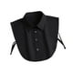 thumbnail image 5 of Blusa elegante y de color negro con cuello falso para mujer, para prendas de vestir, camisas y uniformes, 5 of 8