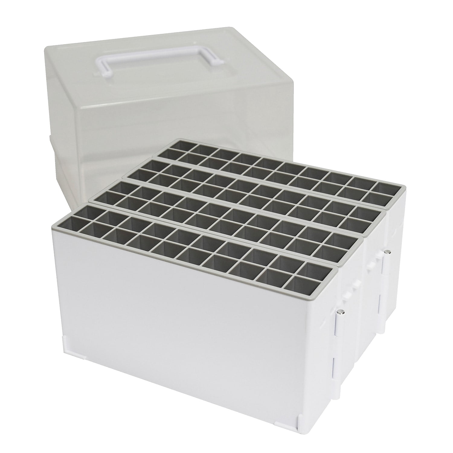 Deflecto Expandable Marker Accordion Organizer-White/Clear