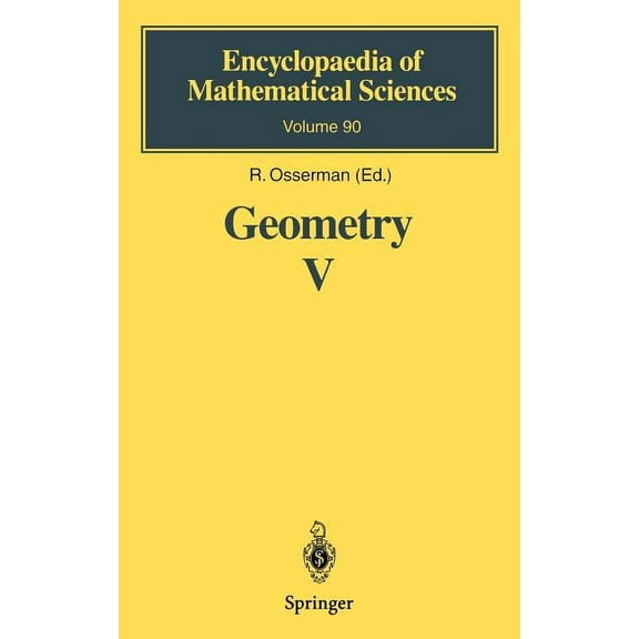 Encyclopaedia of Mathematical Sciences Geometry V: Minimal Surfaces, Book 90, (Hardcover)