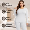 thumbnail image 5 of COMFREE Plus Size Women Thermal Underwear Long Johns Base Layer Top and Bottom Sets for Cold Weather, 5 of 7