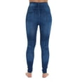 thumbnail image 3 of Just Love Women's Denim Wash Leggings - Stretchy and Comfortable Skinny Pants (Blue Distressed, Small / Medium), 3 of 3