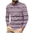 thumbnail image 2 of Blusa y camisa de manga larga con cuello vuelto para hombre, informal, con cuello vuelto, estampado, para fitness, deportiva, de manga larga, de poliéster, 2 of 5