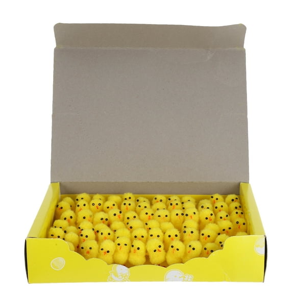 LYTMENT 72pcs Easter Baby Chicks Mini Chick Toys Decorations Favors Small Animal Figurines For Easter Miniature Garden Ornaments