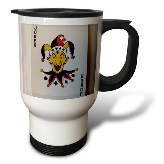 3drose, the Joker, 14oz Stainless Steel Travel Mug