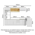 thumbnail image 3 of Cocina Integral Completa Modular Madesa Glamy 315cm BB 05, 3 of 10