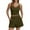 Army Green, variant on Kilaqueen Womens Summer 2 Piece Outfits Sleeveless Ribbed Knit Slim Fit Crop Top and High Waisted Shorts Matching Workout Sets Tracksuits