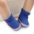 thumbnail image 5 of Toddler Boots Soft Non-Slip Sole Plush Lining Warm Winter Boots For Toddlers 0-18M, 5 of 6