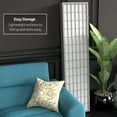 thumbnail image 6 of Oriental Furniture 6 ft. Tall Window Pane - Special Edition - Grey - 5 Panel, 6 of 7