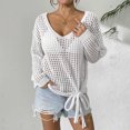 thumbnail image 1 of Neewe Women Summer Knit Vest Cap Sleeve Crochet Tops Hollow Out Cover Up Tank Top Pullover Beach Vacation Clothes, 1 of 7
