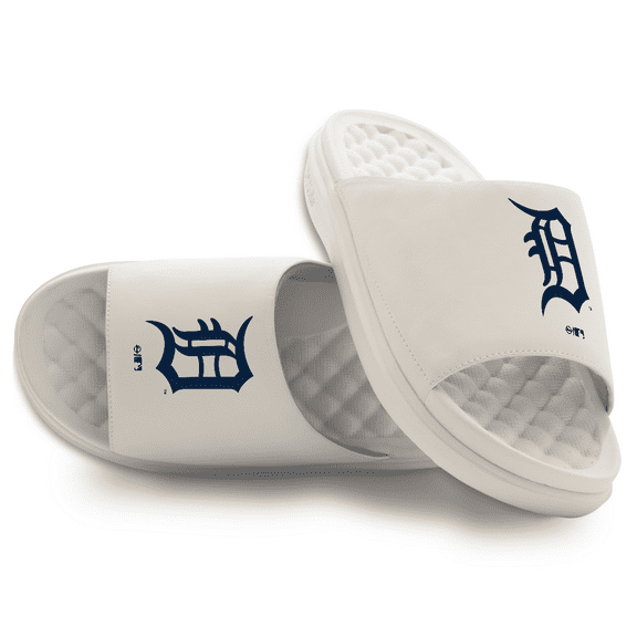 Unisex ISlide Cream Detroit Tigers Primary Motive Slide Sandals