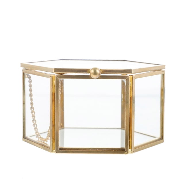 Here's a polished and professional product title and description you can use for your **Hexagonal Transparent Jewelry Organizer Box**:\n\n \n\n###