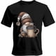 thumbnail image 1 of Camisetas casuales de manga corta con diseño de gnomo y tazas de café para hombre., 1 of 8