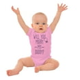 thumbnail image 5 of Will You Marry My Daddy Engagement Romper Boys or Girls Infant Baby Brisco Brands 18M, 5 of 7