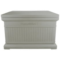 RTS Home Accents ParcelWirx Horizontal Large Package Delivery Box with Lift Off Lid, Prestige Pewter Color