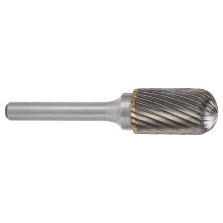 

File Bit High Strength Die Grinder Bit Carbide Single Cut Radius End Silver For Metal Wood Jade