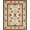 Orange Green, Pattern 12, variant on ODIKA 8'x10' Washable Area Rug Vintage Floral Medallion With Distressed Scrolling Vine Border for Dining Room, Large Office, Lounge, Non-Slip Chair-Friendly Mat