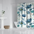 thumbnail image 2 of Pioneer Flower Floral Print Pattern Shower Curtain 72"x84" ,Bathroom Decorative Shower Curtains Set with 12 Hooks,Modern Waterproof Washable Shower Curtain, 2 of 6