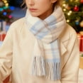 thumbnail image 2 of Fuwddey Winter Scarf for Women Fashion Long Scarves Thickening Warm Big Tartan Blanket Wrap Shawl Ladies Gifts, 2 of 4