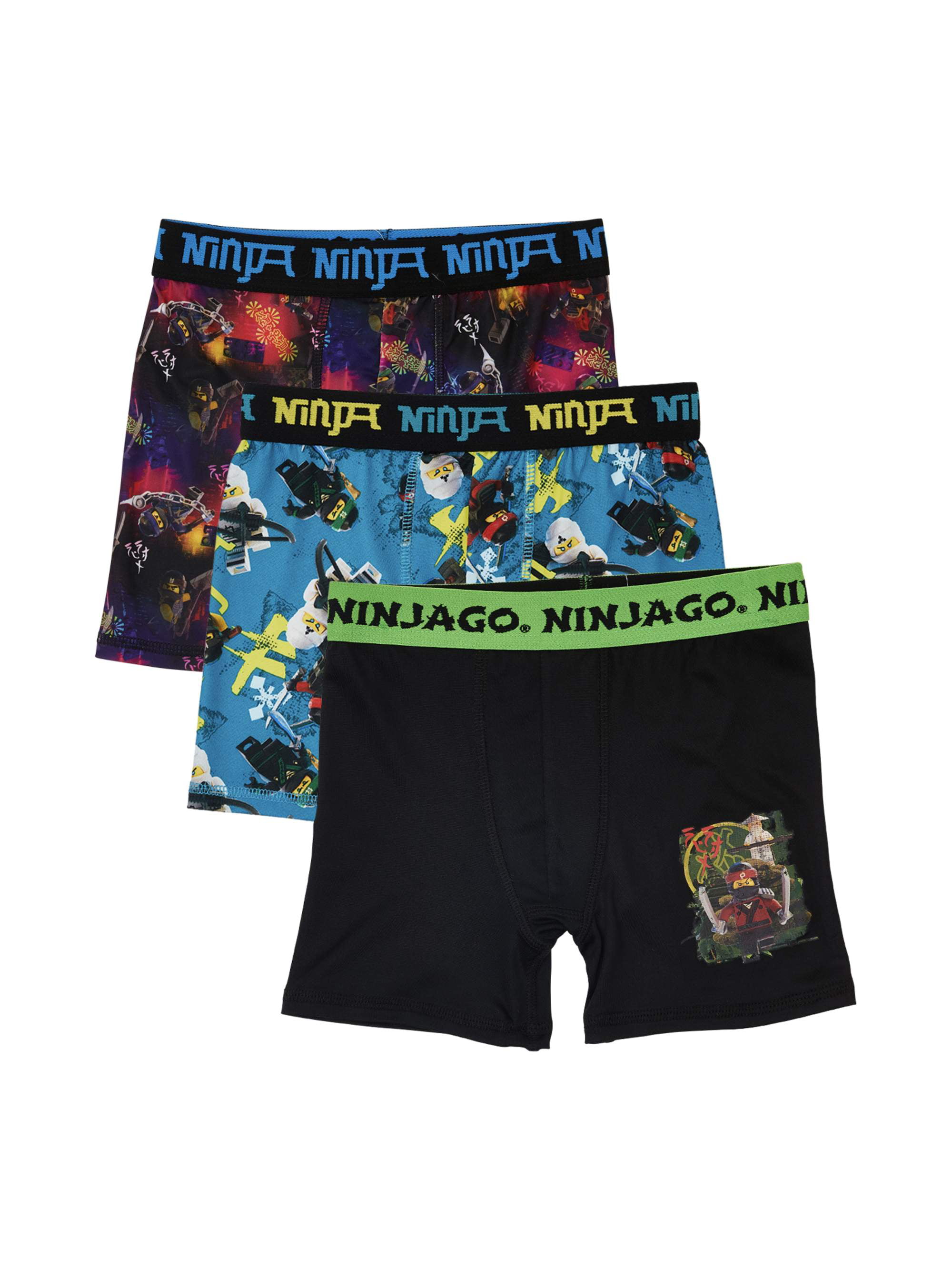 Ninjago the Movie Underwear Underpants Boys 2 Athletic Boxer Brief 4 6 8 10 New