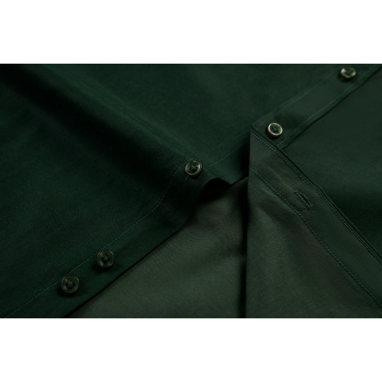 dark emerald green dress shirt Colorful Standard Linen SS Shirt main image 0