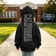 thumbnail image 2 of Shadoumai Girl Oversized Hoodie Letter Print Long Sleeve Hooded Sweatshirt Casual Warmth Pullover Hooded Sweatshirt Children Fall Clothes for Girls, 2 of 6