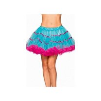 Layered Satin Striped Tulle Petticoat