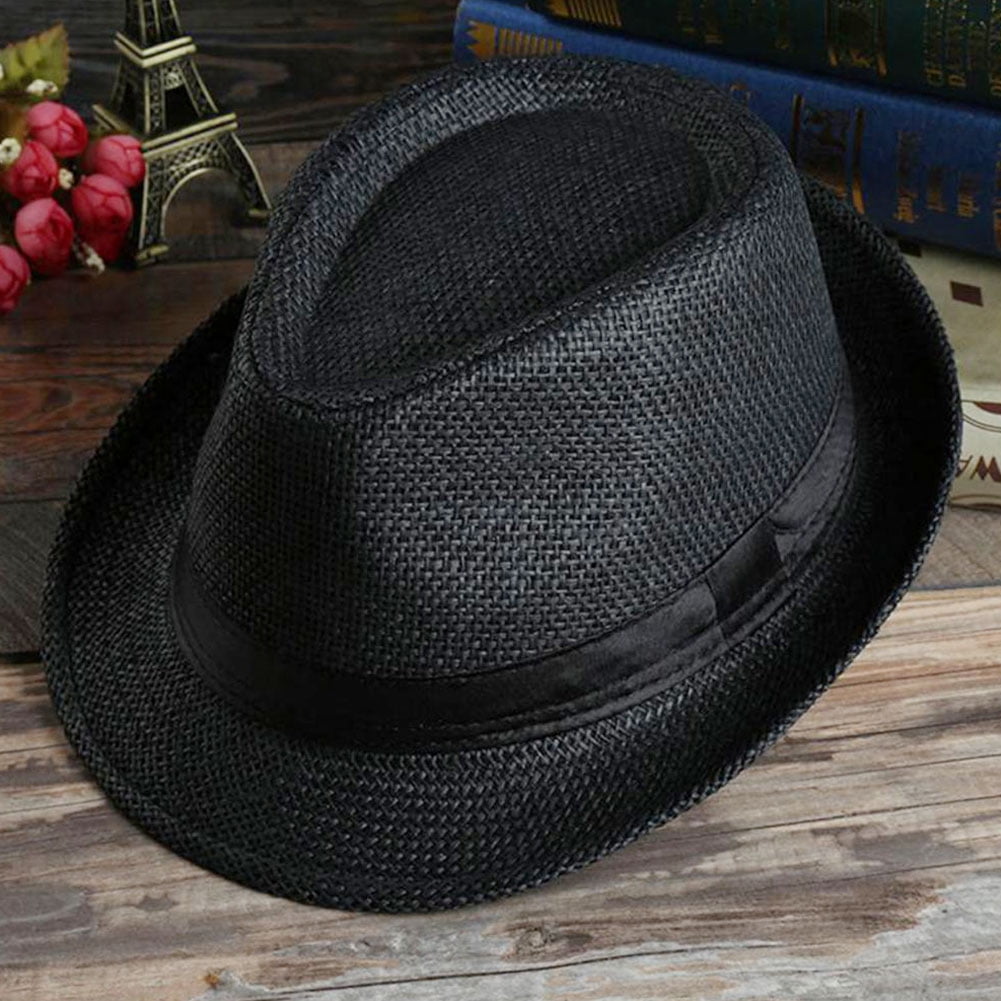 Women Men Jazz Hat Panama Gangster Cap 