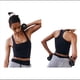 thumbnail image 3 of Camisetas de Tirantes para Mujer, Sin Mangas, con Cuello Cuadrado, Sin Costuras, Espalda Cruzada, para Gimnasio, Yoga y Deportes. Negro L, 3 of 6
