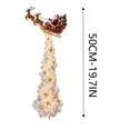 thumbnail image 3 of Christmas Magic Trail Wall Light, Santa Sleigh Reindeer Hanging Decoration, Outdoor Indoor Holiday Decor for Living Room Door, 3 of 6