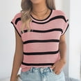 thumbnail image 4 of Sexlip Womens V Neck Button Down Sleeveless Casual Vest Lightweight Versatile Office Outfit Pink L, 4 of 8