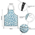 thumbnail image 3 of Blue Butterfly Pattern Kids Aprons for Girls and Boys,Adjustable Neck Strap Toddler Aprons for Kids Cooking Baking, 3 of 6