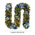 thumbnail image 5 of Dserfhy Christmas Illuminate Garland 8.8ft Rattan Christmas Battery Operated Artificial Flower Vine Plants Christmas Decorations, 5 of 7