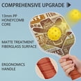 thumbnail image 4 of Pickleball Paddles Set Of 1, Fiberglass Surface, West & Cowboy Print, 1 Paddle, 2 Balls & Bag, 4 of 5