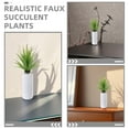 thumbnail image 3 of DRAFIDEEP 4-Pack Realistic Faux Plants in Mixed Colors for Indoor Outdoor Tabletop Home and Office Decor, 3 of 8