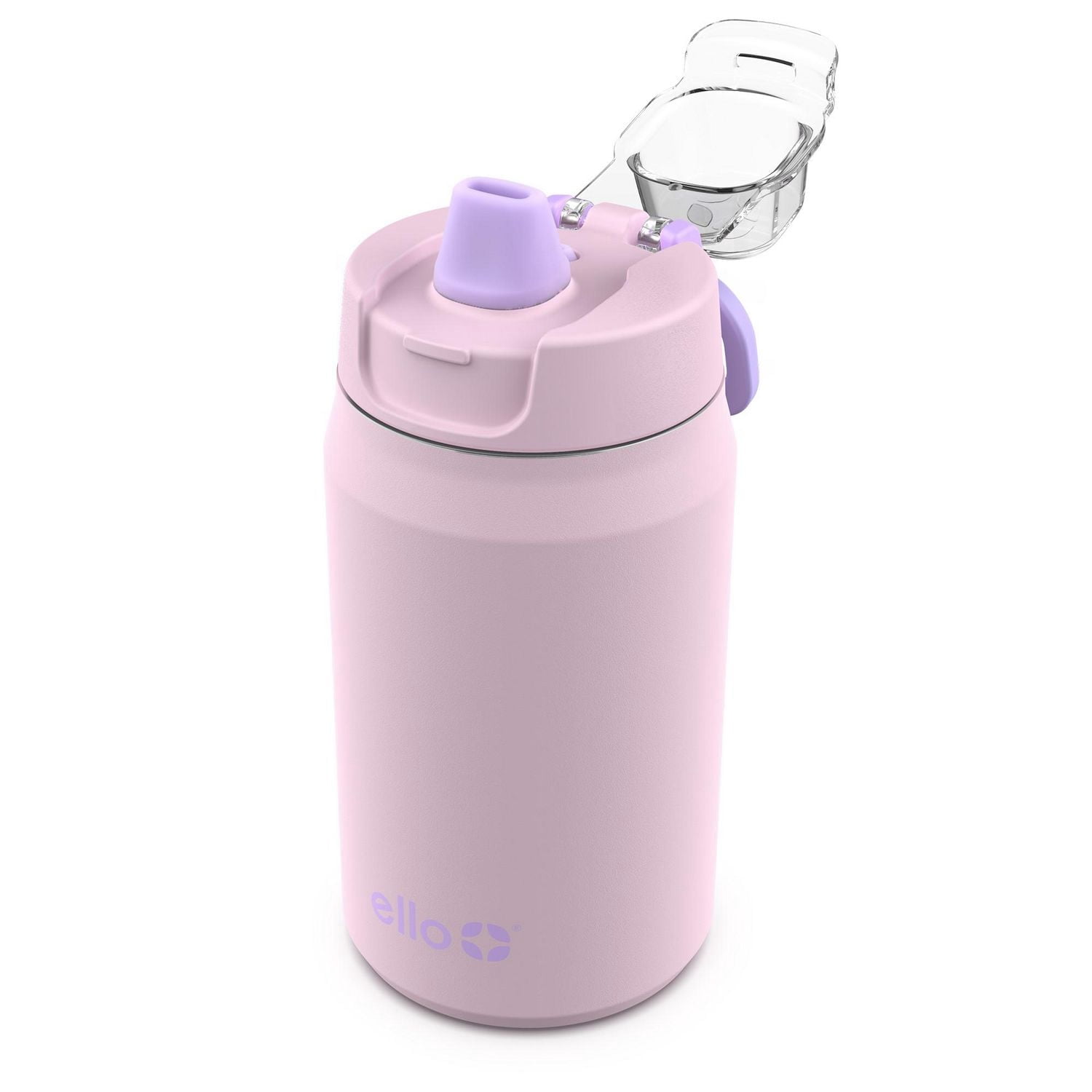 Ello Milo12oz Pink Powder coat with Unicorn Fidget Charm