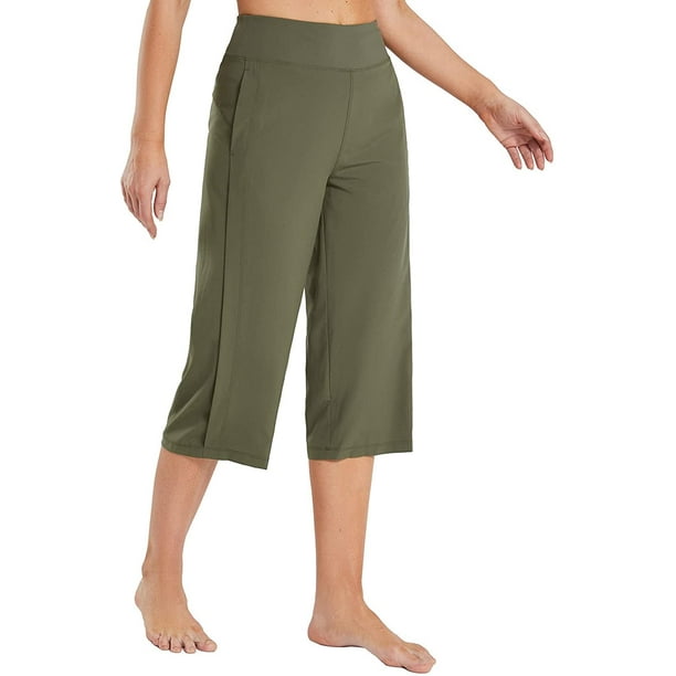 Women's Green Capris & Cropped Pants