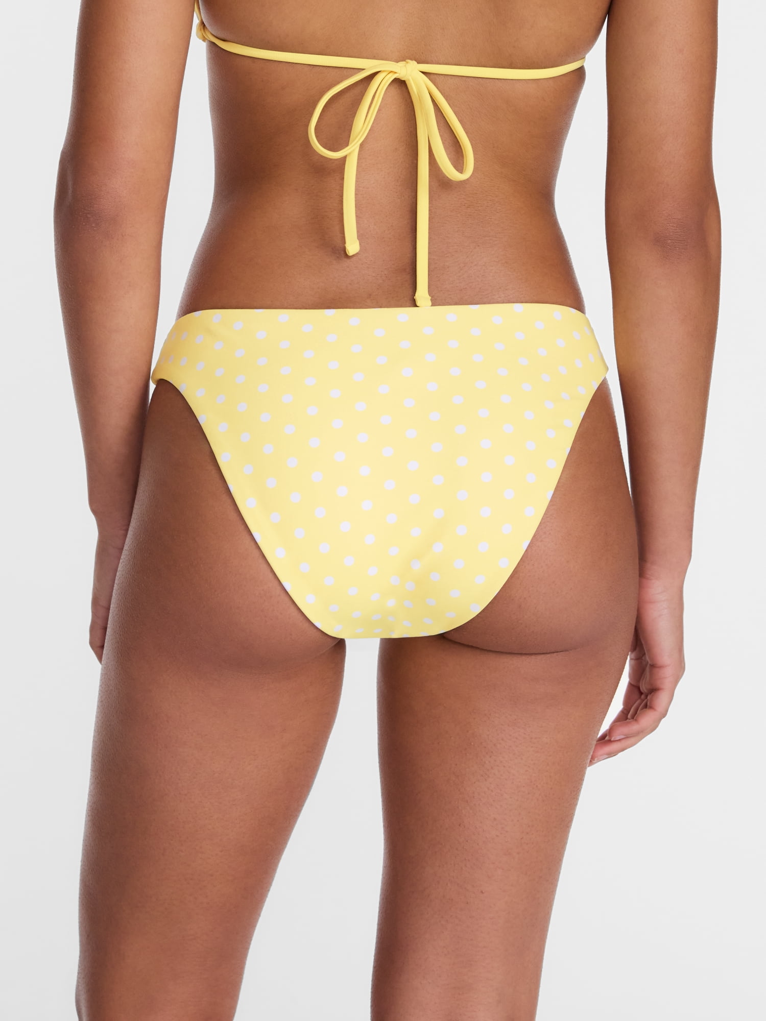 No Boundaries Reversible Polka Dot Hipster Bikini Bottoms, Women's XXS-XXL