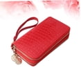 thumbnail image 3 of OUNONA Money Pouches for Cash with Zipper Long High Grade PU 1Pcs Secure Storage, 3 of 8