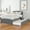 Gray, variant on Mintazer Farmhouse Solid Wood Twin Platform Bed Frame with Trundle for Teens, Boys, Girls, No Box Spring Needed, Espresso