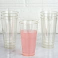 thumbnail image 2 of Balsa Circle Clear Gold 12 Pieces 17 oz Disposable Glittered Plastic Glasses Buffet Tableware, 2 of 6