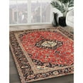 thumbnail image 3 of Ahgly Company Machine Washable Indoor Square Traditional Saffron Red Area Rugs, 7' Square, 3 of 7