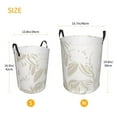 thumbnail image 6 of YFYANG Waterproof Laundry Hamper, Plant Floral Textures Laundry Basket Oxford Fabric with Handle Foldable, M, 6 of 8