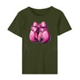 thumbnail image 6 of VKOYWKM Women's Breast Cancer Survivor T-Shirts Breast Cancer Awareness Shirts Short Sleeve Inspirational Breast Cancer Graphic Tees Crew Neck Loose Fit Pink Ribbon Tops, 6 of 9