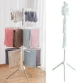 thumbnail image 2 of Rotatable Clothes Towel Rack, 3-Tier Folding Drying Rack for Indoor, 2 of 10